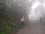 抵飛鵝山道, 好大霧哩. 轉左上斜
P5130088