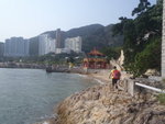 天后廟海邊的涼亭在望, 就到淺水灣泳灘啦
P6060182