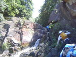 鷹頷瀑頂大休, 休後續上溯東龍石澗
DSC00140