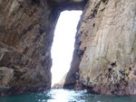 泳穿火石洲的關刀洞(又叫欖挽洞或石門) 
P7060249