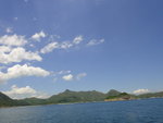 前望蚺蛇尖, 米粉頂, 東灣山(左至右)及哈哈島
DSC01496