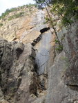 到左龍瀑底, 左龍又叫磨刀坑, 會否因為這塊瀑壁哩
DSC01894