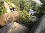 下降九管右坑, 坑中頗多大石及石坡
DSC05655