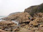 玩完石, 大隊棄石級而繼續綑邊, 續石澳山仔南岸
DSC02627