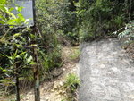 有箭咀指示轉左, 若沿小路直上可離澗
DSC00191