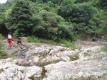 至左邊有分源位, 若繼續沿澗落可抵大潭道, 大隊則轉入左邊上龜山的分支(龜山南坑)
DSC02469
