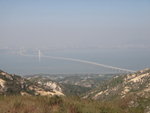 往圓頭山途中左望見后海灣及深圳公路大橋, 亦叫香港西部通道
DSC09084