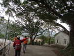 到谷埔村, 相右是谷埔村口一間己荒廢的啟才小學, 建於1933年, 現其中一課室己變成協天宮
DSC03302