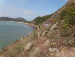 沿山脊上攀, 左望見分流東灣
DSC07363