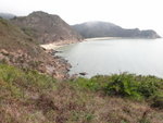 沿山脊上攀右望見狗嶺涌(相右)及剛才綑過的地方
DSC07365