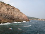 船在標尖角前停下, 落水
DSC03208