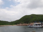 船駛至伙頭墳洲一石灘灣中停下大休
DSC03956