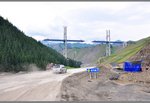 constructing a bridge linking Sayram Lake and Guozigou