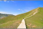 we found a path upward to the little hill,we followed