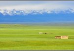 we went to 九曲十八&#24367; for sunset,saw tianshan on the way