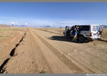 the weather was excellent and no other vehicles
