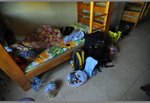 my bed at youth hostel