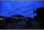 they were playing basketball with the locals