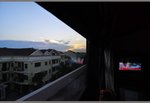 arrived at sunset