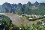 Yangshuo, a small town beside Guilin