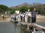 著名的鹹田灣獨木橋