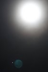 2009.08.07 的月亮和木星及其衛星(左下角)