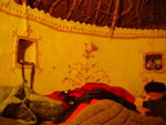 Our hut in Khuri, Just a bed