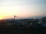 The sun has not risen the time we arrive Downtown