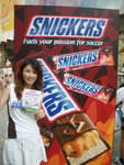 Chocolate "snickers" promotion at CWB