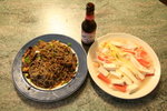 蚂蚁上树+虾仁豆腐