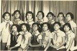 1961年　　初三乙班（'64屆）少先隊全體。女隊員　