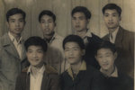 1960年    部份男寄宿生:前左一:王雨幸,吳紹武,周寧國.後左一:游雲龍,陳啟榮,陸炳輝謝延正.