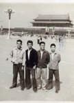 1967年秋　北京　左起：鍾文輝，何少鵬，陳森泉，黃成強．