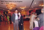 2006年　洛杉磯新年聚會 關慧芳與從越南南定到美國探親訪友的吳紹武．