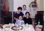 2003年　廣州　前左：李如心，李念芸．後左：張振霞，彭翼生．