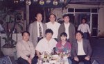 04/1995 河內西湖畔　（前左）李軍，曾敏球，曾太，關啟文．（後左）李文均，趙崇慶，洪紹群．