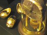 Lucky golden clock in my home - With the golden pig.  My mum said it is good for fung shui wor~