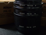 Nikon Auto Extension Rings:
PK-11A, PK-12, PK-13