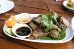 Deep Fried Chicken in Pandanus Plam Leave (120b)