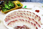 活魚兩吃 (刺身+火鍋) (30,000won)
