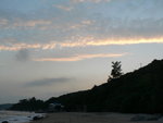 20070925 sunset of one end of the beach