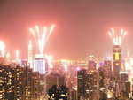 20071231 fireworks at  Victoria Peak 1