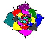 彩色花花