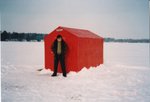 Ice fishing, Toronto.Canada