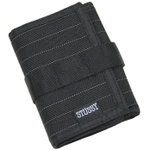 Pinstripe Tri Fold Wallet - Black $290