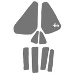 Super Skull Sticker - Grey $75