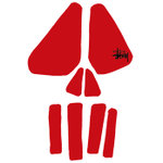 Super Skull Sticker - Red $75