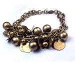 Vnada Metal Bracelet with Balls and Discs Ornament Brown $299