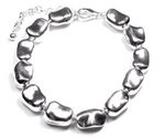 Vnada Silver Metal Moulded Links Stones Bracelet $ 328