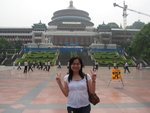 維修中的重慶人民大禮堂